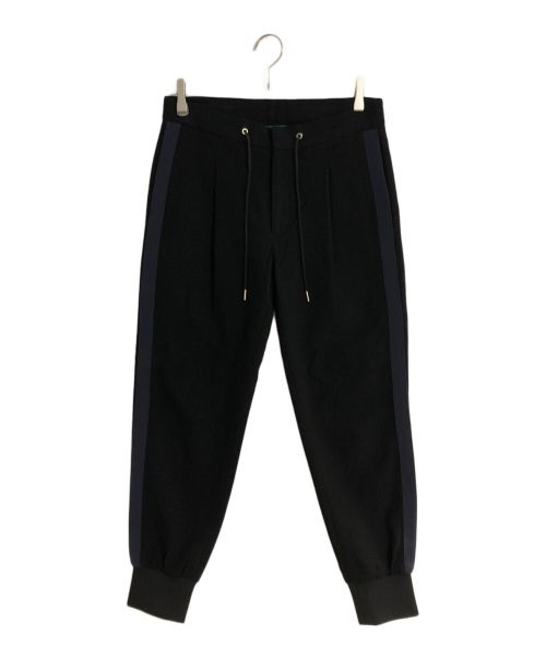 PAUL SMITH（ポールスミス）PAUL SMITH (ポールスミス) SIDE STRIPE TRACK PANTS/サイドストライプトラックパンツ ブラック サイズ:Mの古着・服飾アイテム