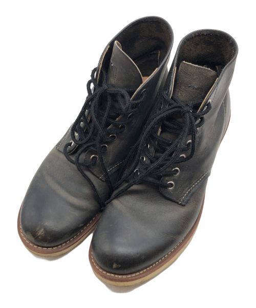 RED WING（レッドウィング）RED WING (レッドウィング) 8190 ROUNDE-TOE BOOTS/8190 ラウンドトゥ ブラック サイズ:27cmの古着・服飾アイテム