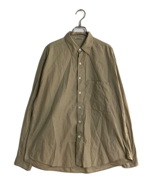 AURALEE（オーラリー）AURALEE (オーラリー) WASHED FINX TWILL BIG SHIRT ベージュ サイズ:5の古着・服飾アイテム