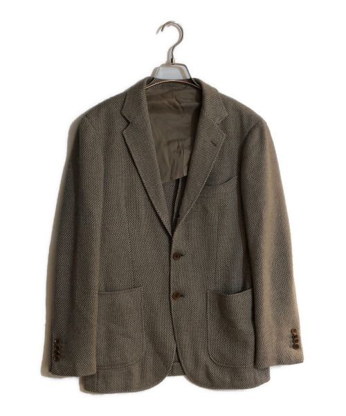 ESTNATION（エストネーション）ESTNATION (エストネーション) RING JACKET (リングジャケット) 別注 ウールカシミヤ段返りジャケット ブラウン サイズ:44の古着・服飾アイテム