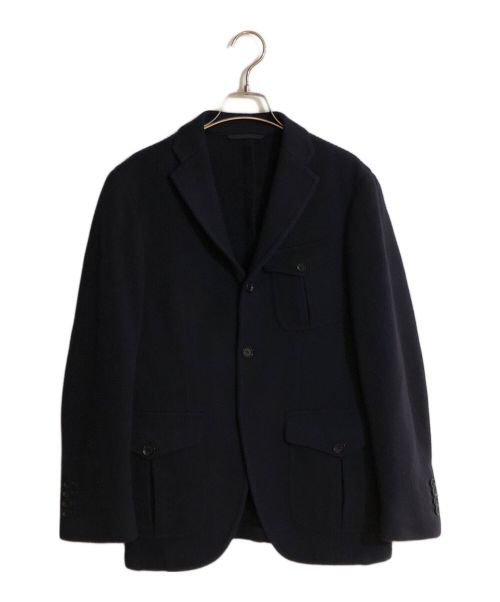 ESTNATION（エストネーション）ESTNATION (エストネーション) RING JACKET (リングジャケット) 別注 ウールカシミヤ段返りジャケット ネイビー サイズ:44の古着・服飾アイテム