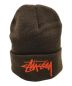 stussy（ステューシー）の古着「ビッグストックロゴビーニー」｜ブラウン