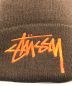 中古・古着 stussy (ステューシー) ビッグストックロゴビーニー ブラウン：8000円