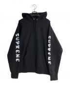 SUPREMEシュプリーム）の古着「18FW Gradient sleeve Hooded Sweatshirt」｜ブラック