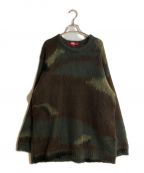 SUPREME×COMME des GARCONS JUNYA WATANABE MANシュプリーム×コムデギャルソンジュンヤワタナベマン）の古着「Brushed Camo Sweater/ブラッシュドカモセーター」｜カーキ