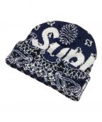 SUPREMEシュプリーム）の古着「bandana big logo beanie/バンダナビッグロゴビーニー」｜ネイビー