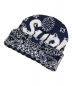 Supreme（シュプリーム）の古着「bandana big logo beanie/バンダナビッグロゴビーニー」｜ネイビー