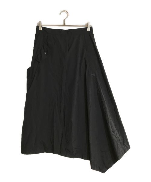 Y-3（ワイスリー）Y-3 (ワイスリー) Asymmetrical shell track skirt/アシンメトリーシェルトラックスカート ブラック サイズ:Sの古着・服飾アイテム