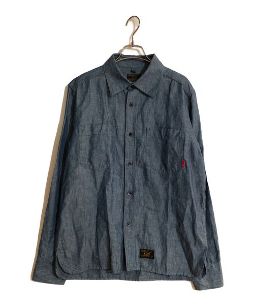 WTAPS（ダブルタップス）WTAPS (ダブルタップス) Chambray 01 Shirt Indigo ネイビー サイズ:2の古着・服飾アイテム