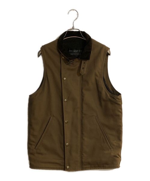 ADDICT CLOTHES（アディクト クローズ）ADDICT CLOTHES (アディクト クローズ) COTTON ULSTER VEST/コットン ウルスター ベスト ブラウン サイズ:38の古着・服飾アイテム