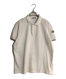 MONCLER（モンクレール）の古着「MAGLIA POLO MANICA CORTA」｜ホワイト