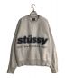 stussy（ステューシー）の古着「Blur CREW」｜グレー×ネイビー