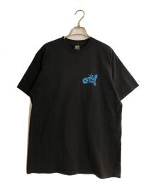 stussy（ステューシー）の古着「"OKINAWA" プリントTシャツ」｜ブラック×ブルー