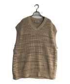 YOKEヨーク）の古着「5G OVERSIZED V-NECK KNIT VEST/オーバーサイズVネックニットベスト」｜アイボリー