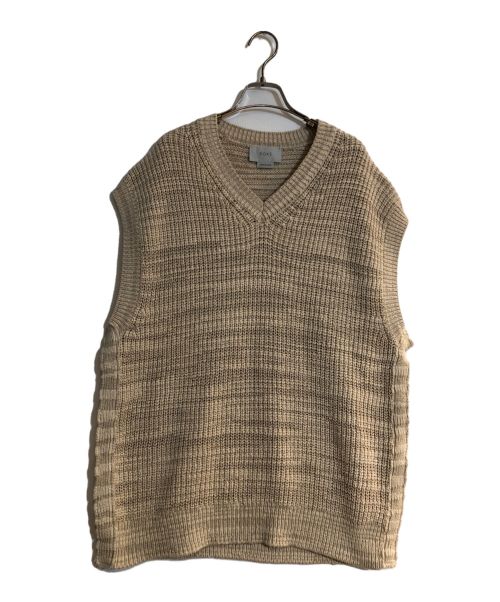 YOKE（ヨーク）YOKE (ヨーク) 5G OVERSIZED V-NECK KNIT VEST/オーバーサイズVネックニットベスト アイボリー サイズ:Sの古着・服飾アイテム