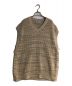 YOKE（ヨーク）の古着「5G OVERSIZED V-NECK KNIT VEST/オーバーサイズVネックニットベスト」｜アイボリー