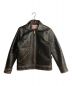 CALLEE（キャリー）の古着「HORSE LEATHER SPORT TYPE JACKET/ホースレザースポーツタイプジャケット」｜ブラック