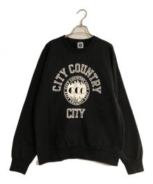 CITY COUNTRY（シティーカンパニー）の古着「CITY COTTON SWEAT SHIRT/シティコットンスウェットシャツ」｜ブラック