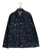 SUPREMEシュプリーム）の古着「17SS Denim Logo Chore Coat/17SSデニムロゴチョアコート」｜インディゴ