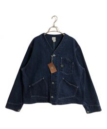 POST O'ALLS（ポストオーバーオールズ）の古着「24FW STOKER'S JACKET HERRINGBONE DENIM/ストーカージャケット ヘリンボーン・デニム」｜インディゴ