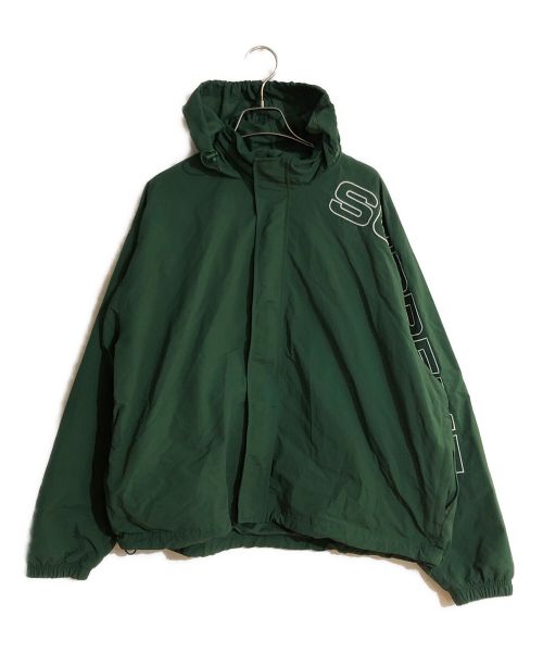 SUPREME（シュプリーム）SUPREME (シュプリーム) 24FW SPELLOUT EMBROIDERED TRACK JACKET グリーン サイズ:Mの古着・服飾アイテム