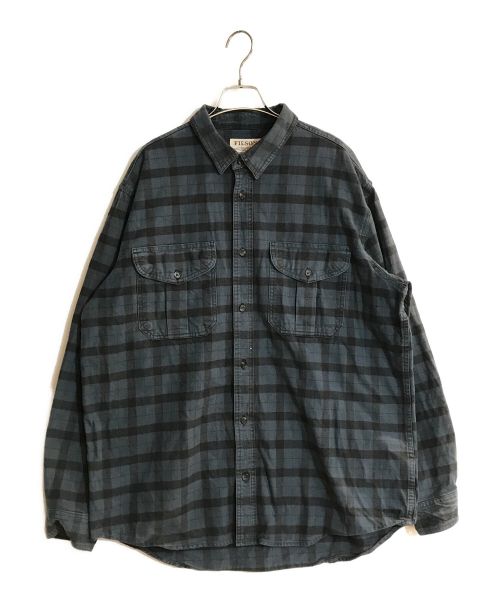 FILSON（フィルソン）FILSON (フィルソン) アラスカンガイドシャツ ブルー サイズ:XLの古着・服飾アイテム