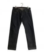 BURGUS PLUSバーガスプラス）の古着「955-XX 14.5oz Natural Indigo Selvedge Denim/ナチュラルインディゴセルビッチデニム」｜インディゴ