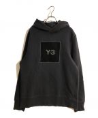 Y-3×adidasワイスリー×アディダス）の古着「SQUARE LOGO HOODIE」｜ブラック