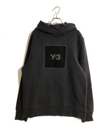 Y-3×adidas（ワイスリー×アディダス）の古着「SQUARE LOGO HOODIE」｜ブラック