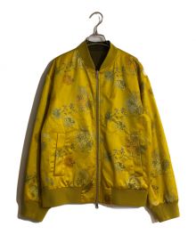 DRIES VAN NOTEN（ドリスヴァンノッテン）の古着「リバーシブルボンバージャケット」｜イエロー×カーキ