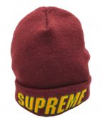 SUPREMEシュプリーム）の古着「SLANT BEANIE/スラントビーニー」｜ワインレッド