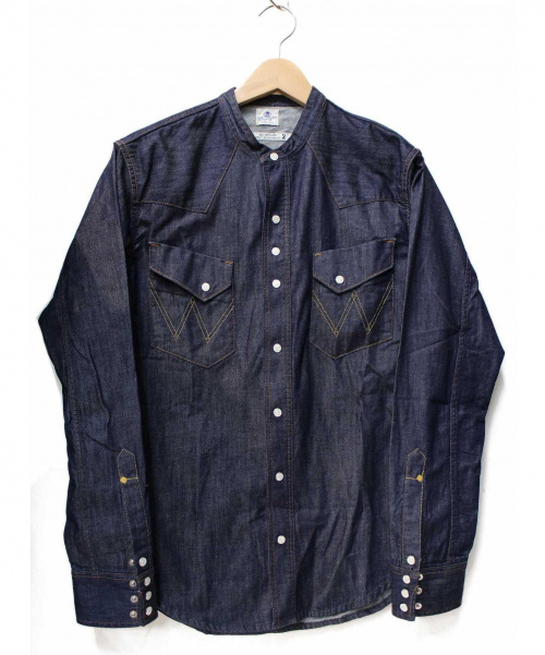 中古 古着通販 Wrangler Metaphore ラングラー メタファー 別注ノーカラーデニムシャツ インディゴ サイズ M 定価16 000円 税 Beauty Youth別注 ブランド 古着通販 トレファク公式 Trefac Fashion