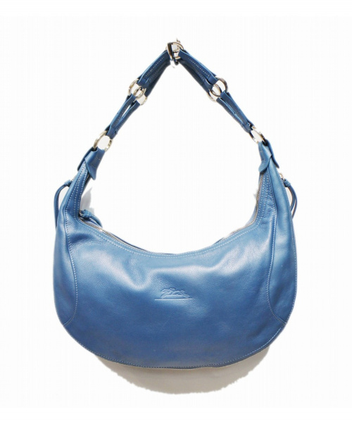 中古 古着通販 Longchamp ロンシャン ハンドバッグ ブルー ブランド 古着通販 トレファク公式 Trefac Fashion