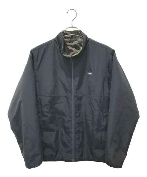 FTC（エフティーシー）FTC (エフティーシー) SHERPA FLEECE REVERSIBLE JACKET ブラック×グリーン サイズ:Sの古着・服飾アイテム