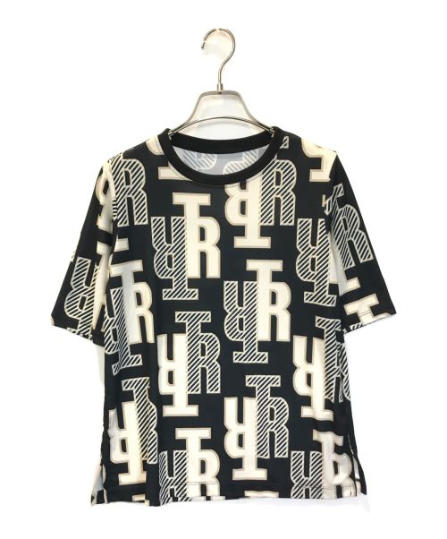 TRUNK（トランク）TRUNK (トランク) HIROKO KOSHINO (ヒロコ コシノ) オリジナルロゴプリントTシャツ ブラック サイズ:38の古着・服飾アイテム