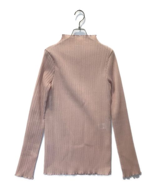 JIL SANDER（ジルサンダー）JIL SANDER (ジルサンダー) プリーツタートルネックカットソー ピンク サイズ:Sの古着・服飾アイテム