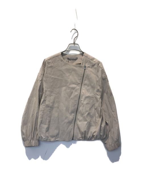 theory luxe（セオリーリュクス）theory luxe (セオリーリュクス) ライダースデザインブルゾン ベージュ サイズ:38の古着・服飾アイテム