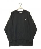 CDG×YIシーディージー×ヤマイチ）の古着「OVERSIZED LONGBACK SWEATSHIRT」｜ブラック