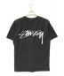 stussy (ステューシー) サーフマンプリントTシャツ ブラック サイズ:M：5000円