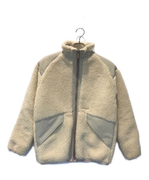 WOOLRICH（ウールリッチ）WOOLRICH (ウールリッチ) Plage (プラージュ) NEW TERRA PILE FLEECE ジャケット アイボリー サイズ:Sの古着・服飾アイテム