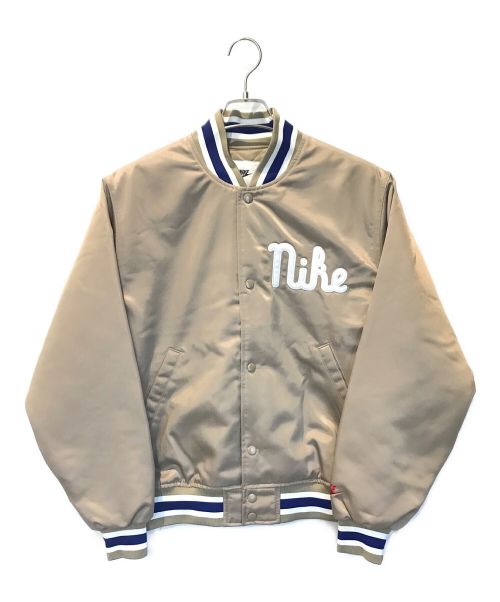 NIKE（ナイキ）NIKE (ナイキ) AS M NK SATIN DUGOUT JKT ベージュ サイズ:Mの古着・服飾アイテム