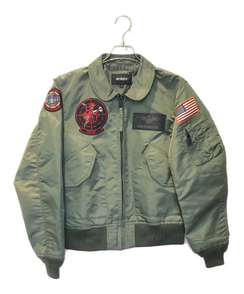 AVIREX（アヴィレックス）AVIREX (アヴィレックス) Flight Jacket オリーブ サイズ:Mの古着・服飾アイテム