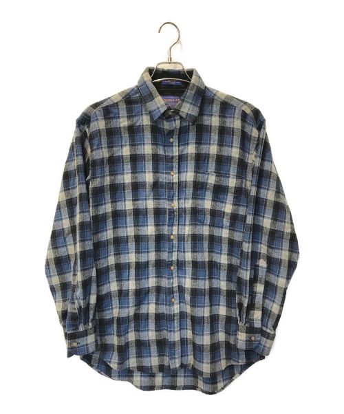 PENDLETON（ペンドルトン）PENDLETON (ペンドルトン) シャツ ネイビー×グレー サイズ:Mの古着・服飾アイテム