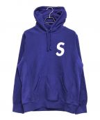 SUPREMEシュプリーム）の古着「S Logo Hooded Sweatshirt」｜ブルー