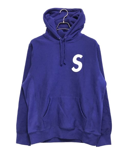 SUPREME（シュプリーム）SUPREME (シュプリーム) S Logo Hooded Sweatshirt ブルー サイズ:Mの古着・服飾アイテム