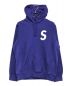 SUPREME（シュプリーム）の古着「S Logo Hooded Sweatshirt」｜ブルー