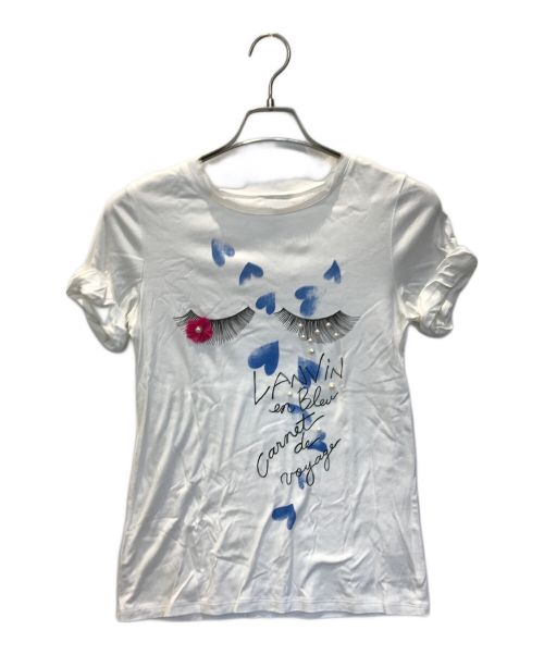 LANVIN en Bleu（ランバンオンブルー）LANVIN en Bleu (ランバンオンブルー) Tシャツ ホワイト サイズ:38の古着・服飾アイテム