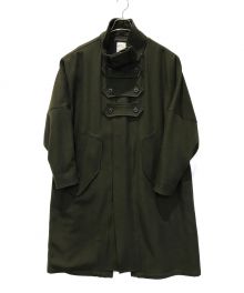 SHAREEF（シャリーフ）の古着「WOOL KERSEY OVER COAT」｜グリーン