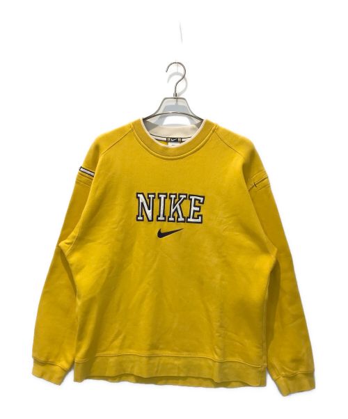 NIKE（ナイキ）NIKE (ナイキ) センタースウォッシュロゴスウェット イエロー サイズ:Lの古着・服飾アイテム