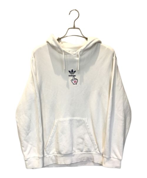 adidas（アディダス）adidas (アディダス) パーカー ホワイト サイズ:FREEの古着・服飾アイテム